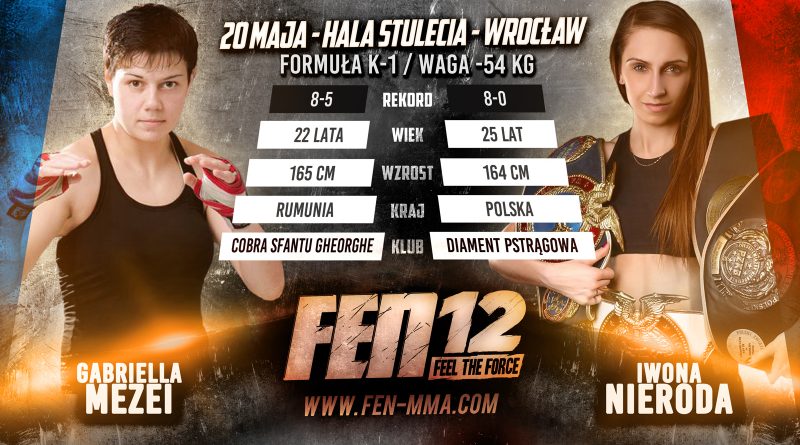 Iwona Nieroda vs Gabriella Mezei, kickbokserski pojedynek pań na gali FEN 12!