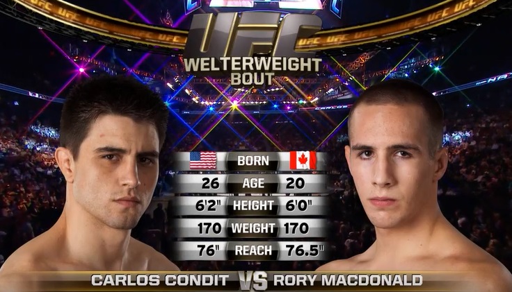 UFC Vancouver: Darmowa walka Carlos Condit vs Rory MacDonald