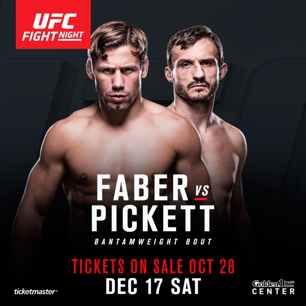 Urijah Faber vs. Brad Pickett na UFC on FOX 22 w Sacramento