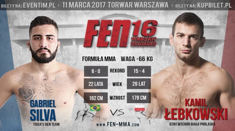 Silva vs. Łebkowski w walce wieczoru FEN 16: Warsaw Reloaded