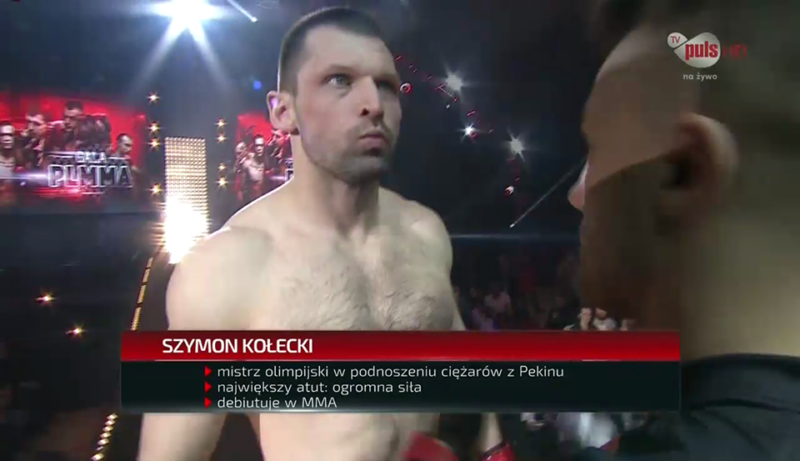 Szymon Kołecki z powodzeniem debiutuje w zawodowym MMA