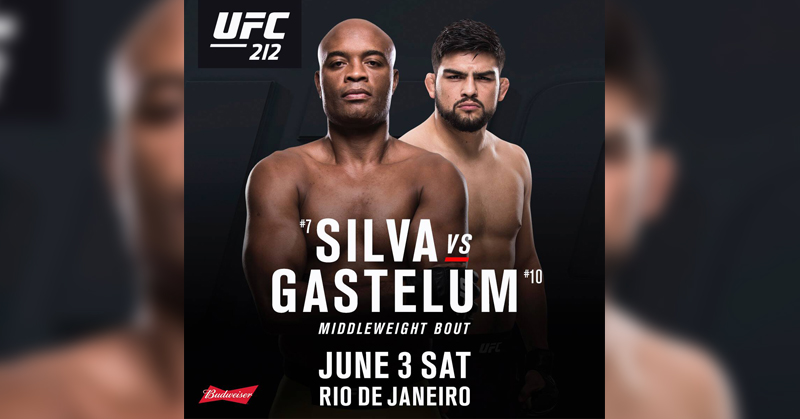 Anderson Silva vs Kelvin Gastelum na UFC 212 w Rio