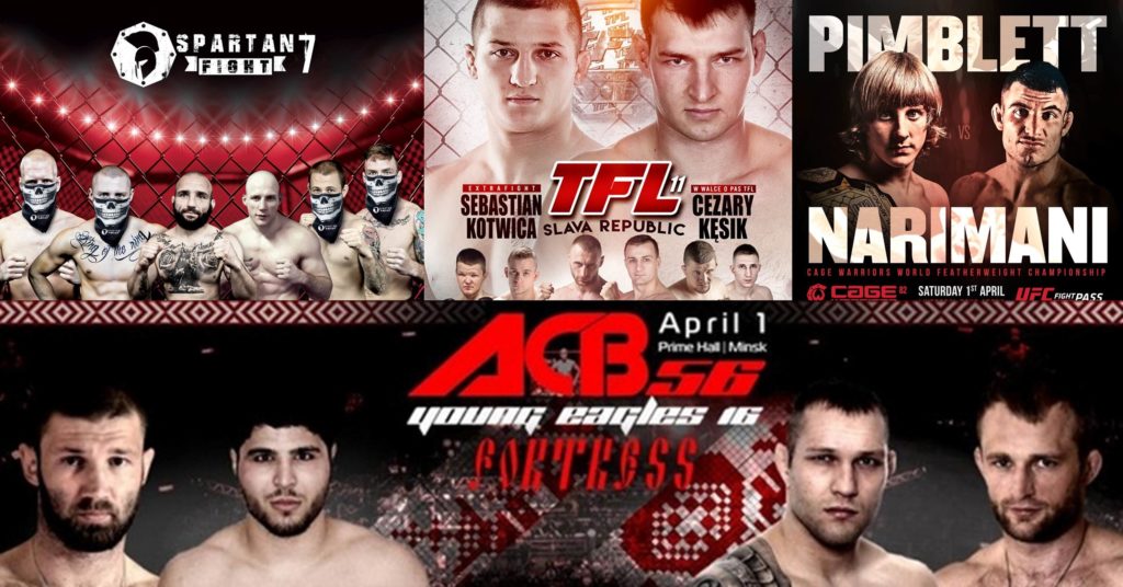 Rozpiska sobotnich gal MMA – ACB, Cage Warriors, Spartan Fight, TFL