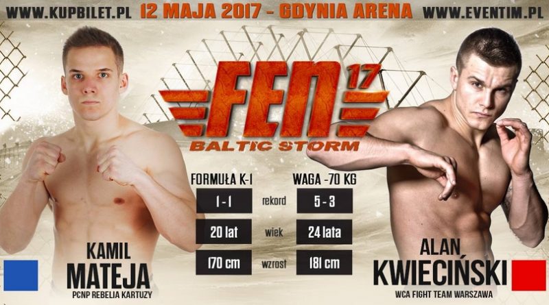 Alan Kwieciński vs. Kamil Mateja w karcie walk FEN 17: Baltic Storm