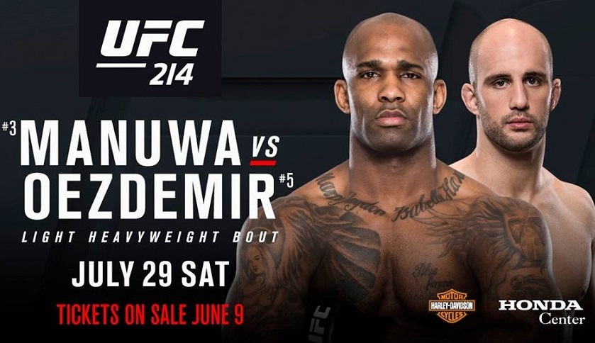 Jimi Manuwa vs Volkan Oezdemir dodane do rozpiski UFC 214