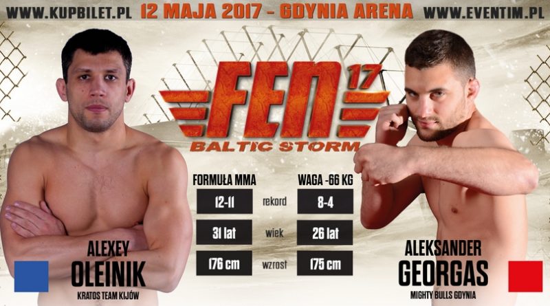 Kontuzja Kowalewicza, Oleinik vs. Georgas na FEN 17: Baltic Storm