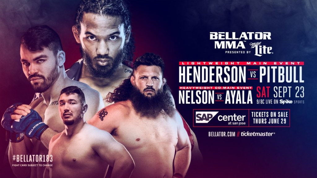 Nelson vs. Ayala i Henderson vs. Freire dodane do karty walk gali Bellator 183