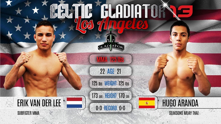 Erik Van Der Lee vs Hugo Aranda na Celtic Gladiator 13 w Los Angeles
