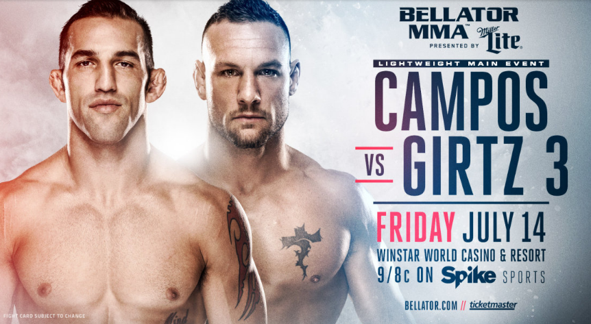 Rozpiska jutrzejszej gali Bellator 181: Derek Campos vs Brandon Girtz