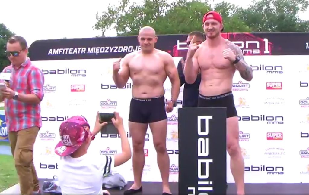 Michał Fijałka wraca na zwycięską ścieżkę pokonując Marcina Łazarza na gali Babilon MMA 1