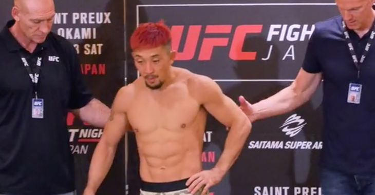 Walka Mizuto Hirota vs. Charles Rosa zdjęta z rozpiski UFC FN 117 w Japonii