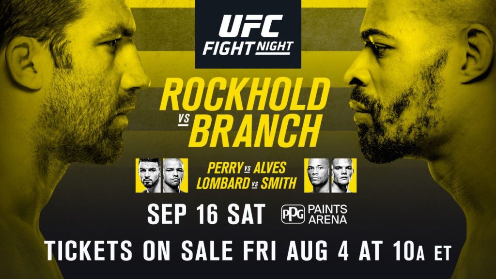 UFC Fight Night 116: Rockhold vs. Branch – wyniki