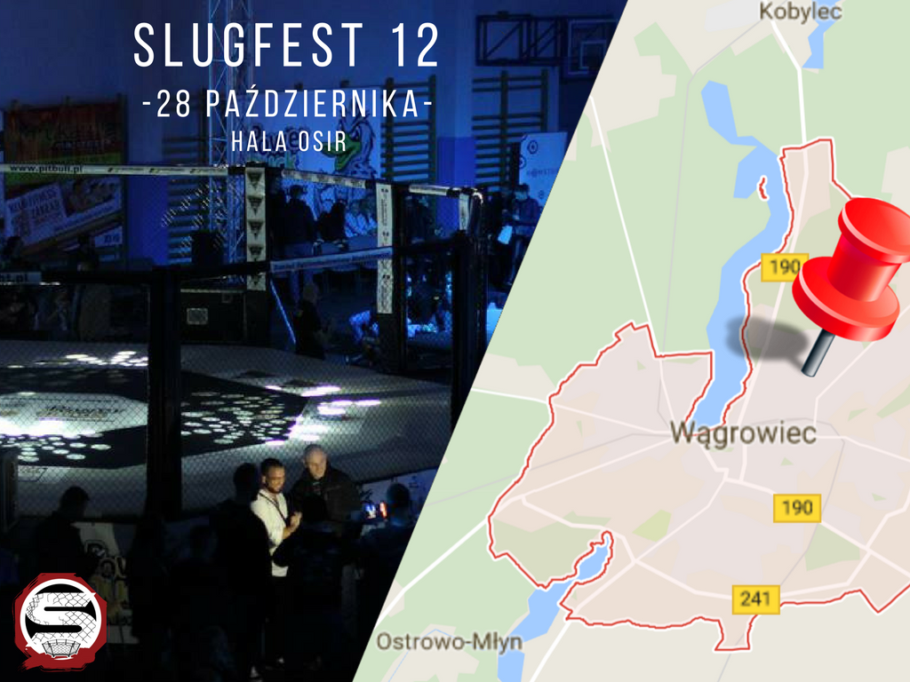 Prezentujemy oficjalny plakat gali Slugfest 12 w Wągrowcu