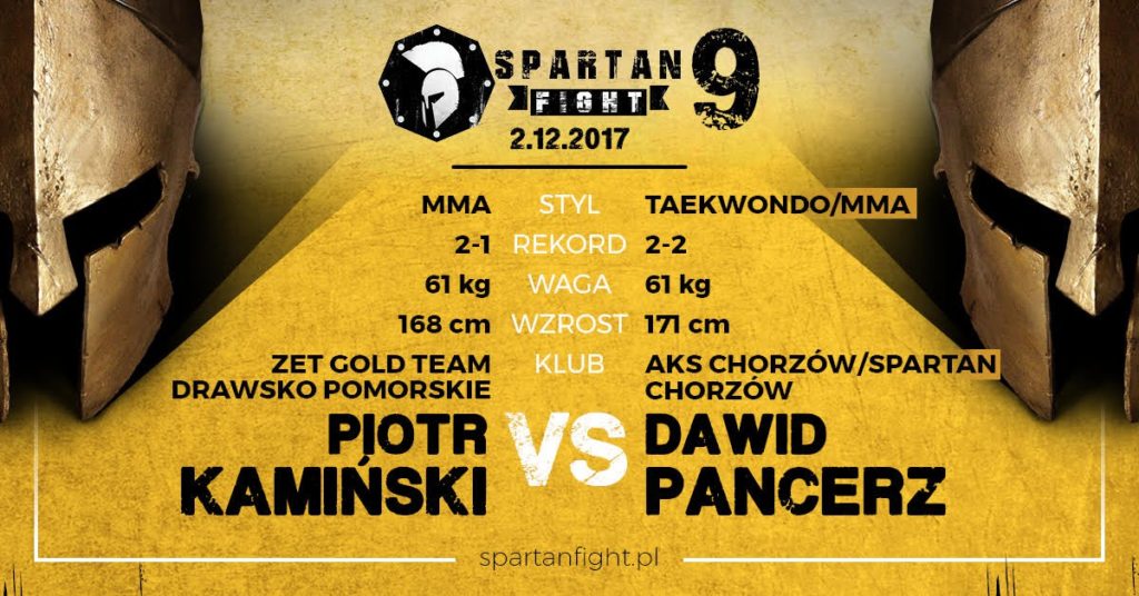 Piotr Kamiński vs. Dawid Pancerz na gali Spartan Fight 9 w Chorzowie