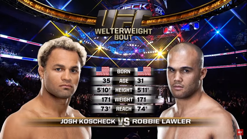 Darmowa walka od UFC: Robbie Lawler vs Josh Koscheck [WIDEO]