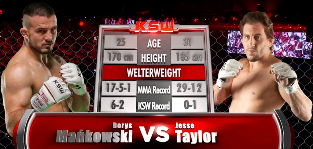 Darmowa walka przed KSW 41: Borys Mańkowski vs Jesse Taylor [WIDEO]