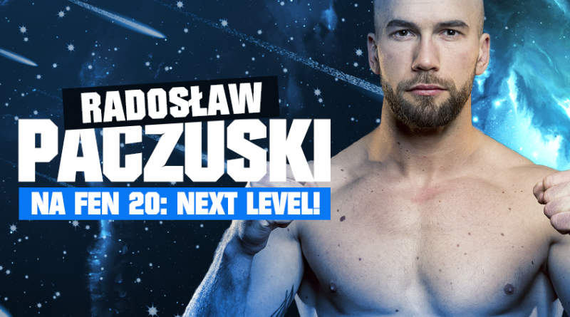 Radosław Paczuski w walce wieczoru FEN 20. Stawką pas mistrzowski K-1 do 85 kg.