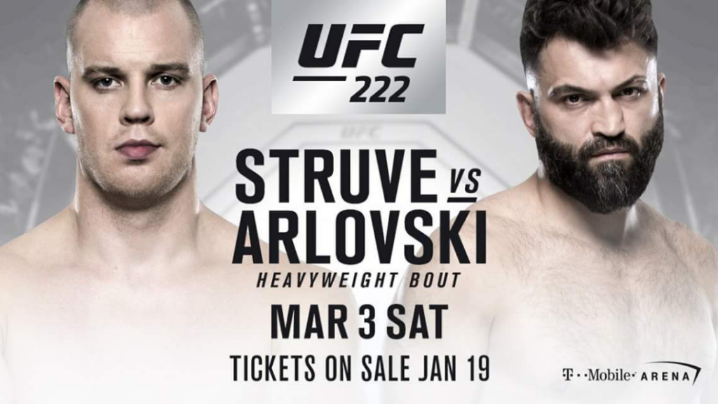 Stefan Struve vs Andrei Arlovski dodane do gali UFC 222