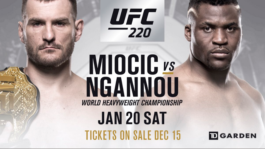 Oficjalnie: Stipe Miocic vs Francis Ngannou dodane do gali UFC 220!