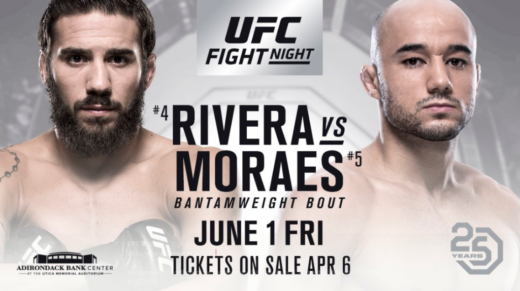 Jimmie Rivera vs Marlon Moraes walką wieczoru czerwcowej gali UFC