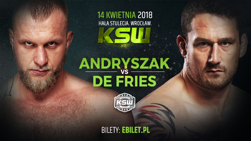 OFICJALNIE: Michał Andryszak vs. Philip de Fries na gali KSW 43 we Wrocławiu