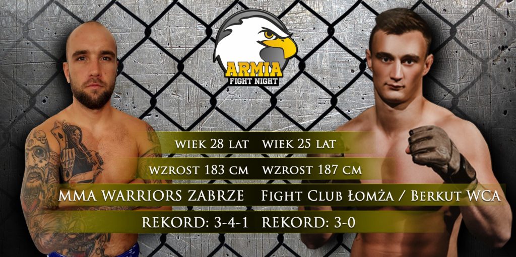 Jacek Bednorz vs. Maciej Roszkowski na gali Armia Fight Night: Drugie Uderzenie