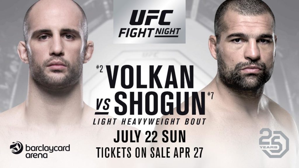 Volkan Oezdemir vs. Mauricio Shogun Rua walką wieczoru UFC w Hamburgu