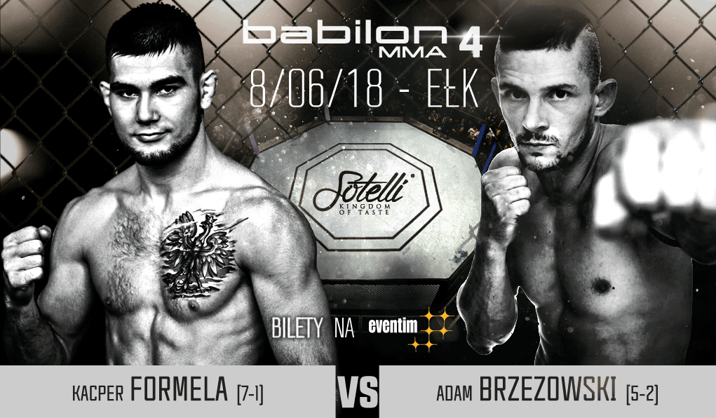 Babilon MMA 4: Kacper Formela wystąpi w Ełku, zmierzy się z Adamem Brzezowskim