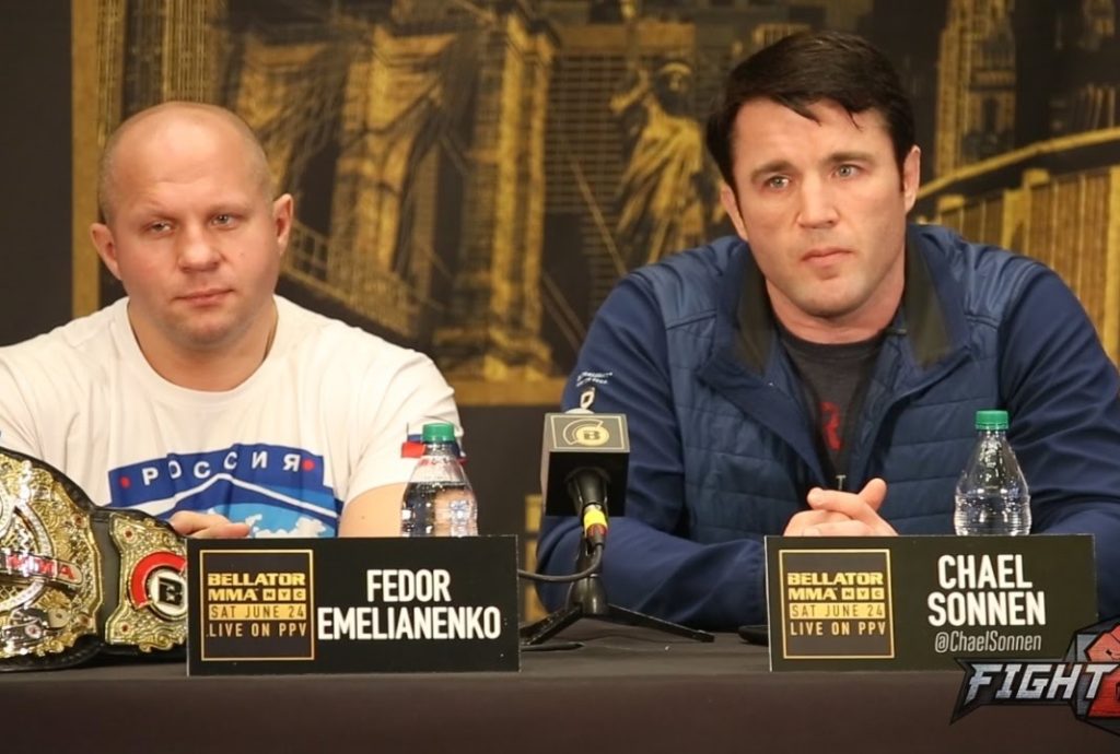 Chael Sonnen podważa wygrane Fedora Emelianenko: „Walki tutaj są prawdziwe, a w Japonii ustawiane”