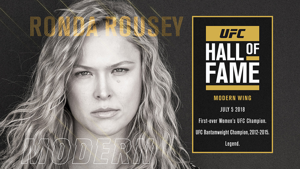 Ronda Rousey pierwszą kobietą w Hall of Fame UFC