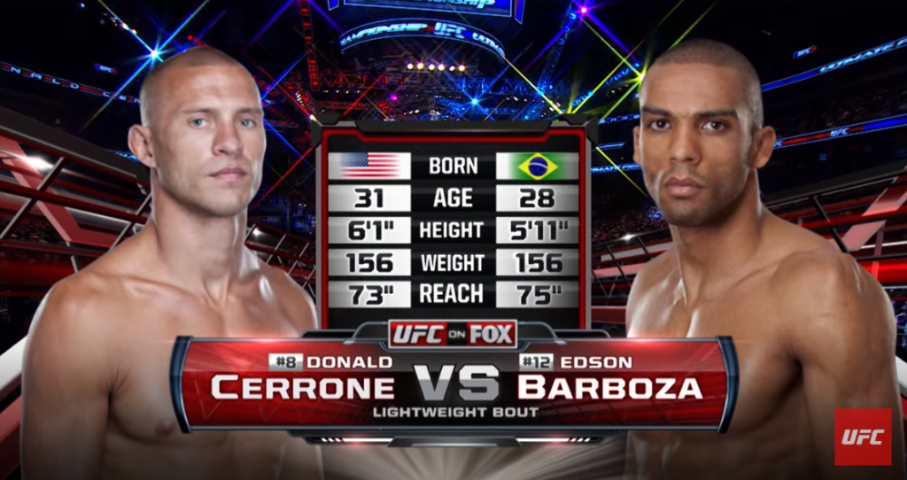Darmowa walka przed UFC Singapur: Donald Cerrone vs. Edson Barboza [WIDEO]