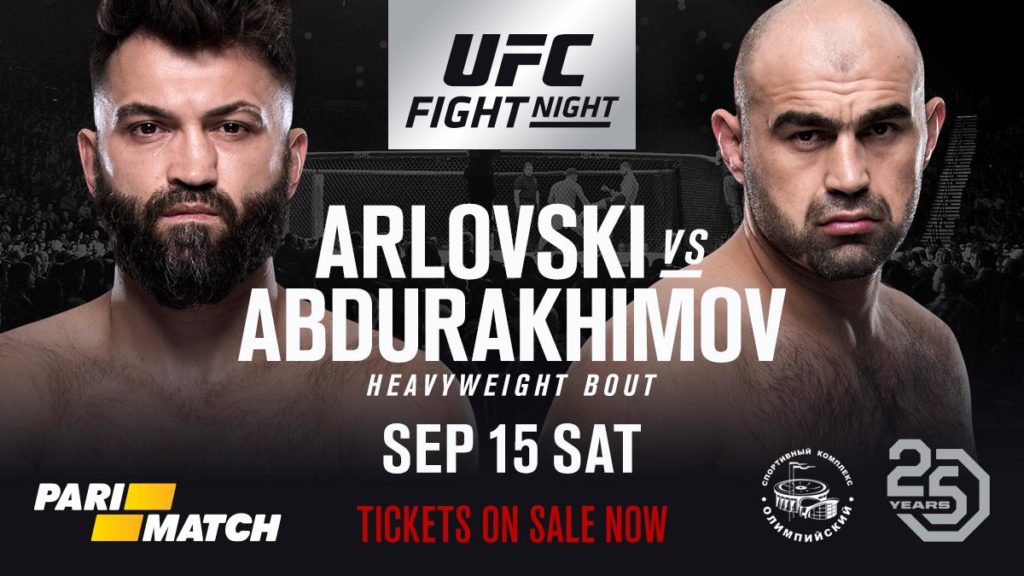 Andrei Arlovski vs. Shamil Abdurakhimov kolejną walką na UFC w Moskwie