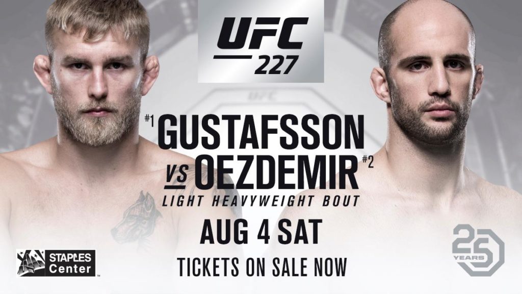 OFICJALNIE: Alexander Gustafsson vs. Volkan Oezdemir na UFC 227