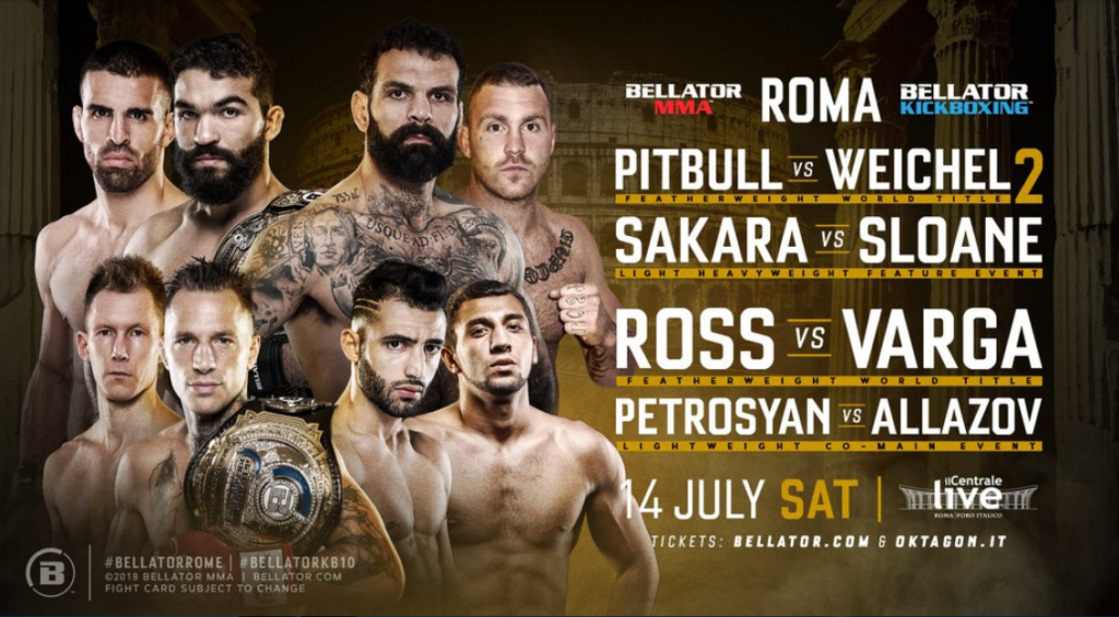 Karta walk sobotniej gali Bellator 203 we Włoszech