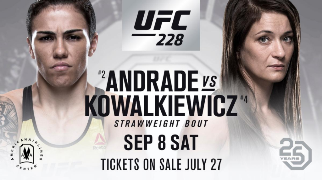 Karolina Kowalkiewicz vs. Jessica Andrade trafiło na kartę walk gali UFC 228
