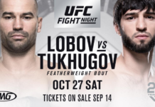 Artem Lobov vs. Zubaira Tukhugov dodane do gali UFC Fight Night 138