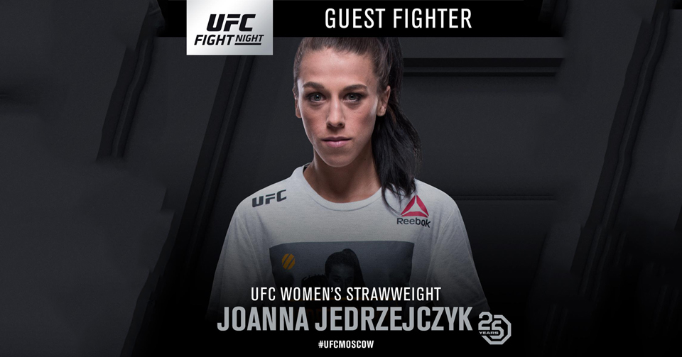 UFC Moskwa: Joanna Jędrzejczyk trzecim gościem specjalnym