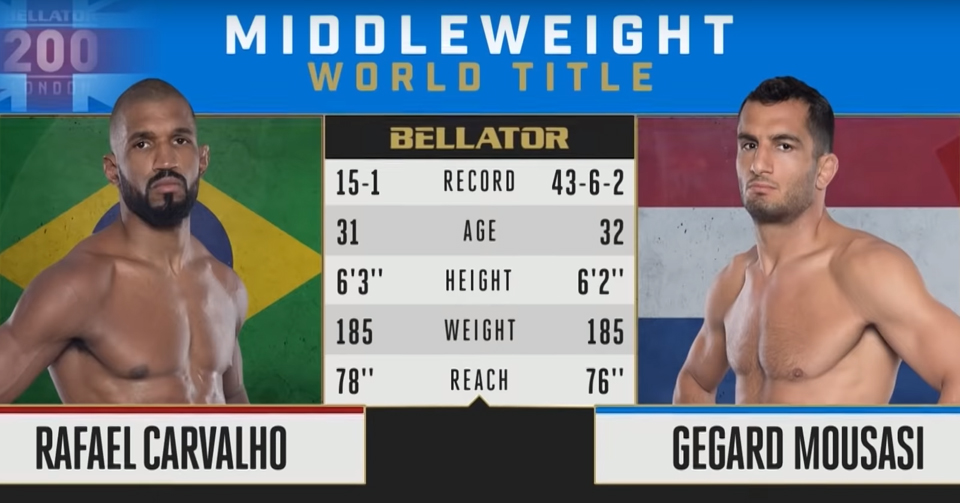 Darmowa walka przed Bellator 206: Rafael Carvalho vs. Gegard Mousasi [WIDEO]