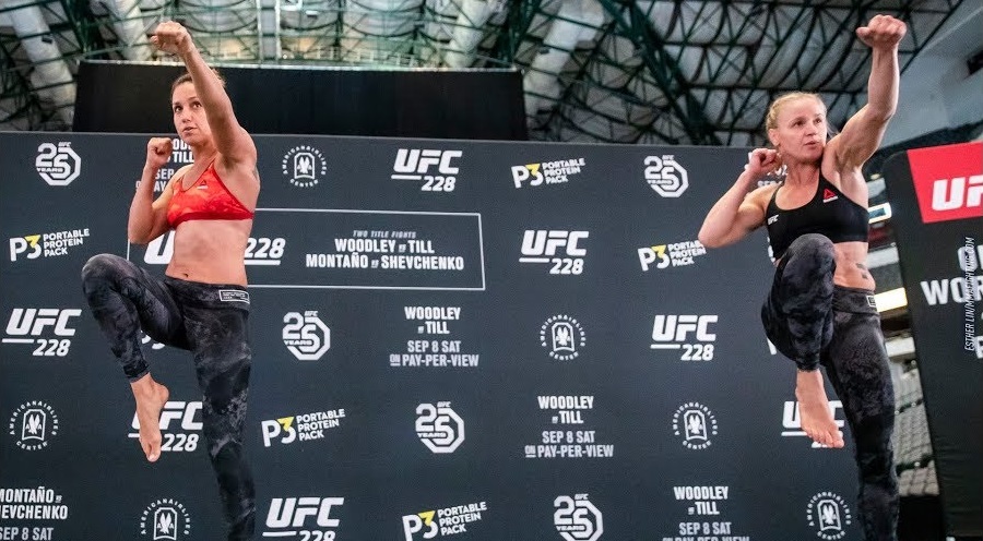 UFC 228: siostry Shevchenko dają pokaz specjalnej metody treningowej, która pomaga im utrzymać dobrą kondycję [WIDEO]