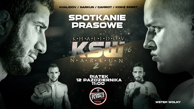 Spotkanie prasowe z bohaterami KSW 46 w piątek w restauracji Sports Temple by KSW