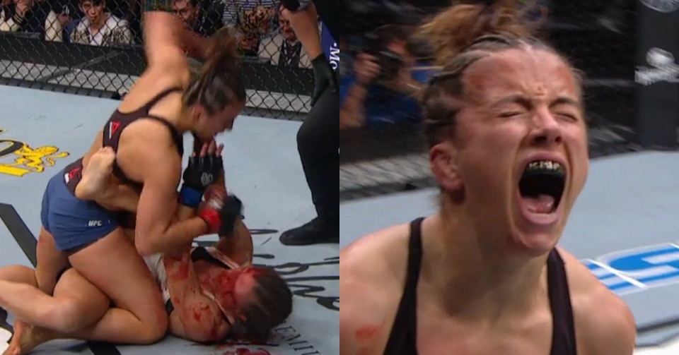 UFC Denver: Maycee Barber brutalnie rozcina łokciami Hannę Cifers [WIDEO]