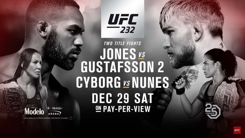 Welcome to the Fire! – pierwsza zapowiedź UFC 232: Jones vs. Gustafsson 2 [WIDEO]
