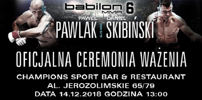 Babilon MMA 6 – ceremonia ważenia otwarta dla  kibiców