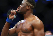 Kamaru Usman stanie w narożniku Francisa Ngannou podczas rewanżowej walki z Miocicem