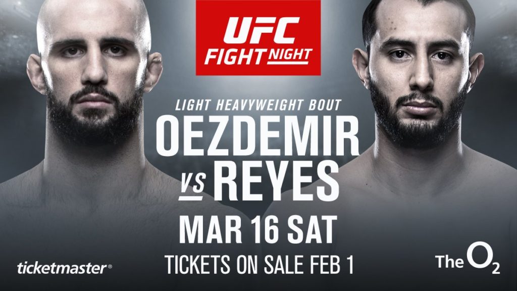 OFICJALNIE: Oezdemir vs. Reyes na gali UFC w Londynie