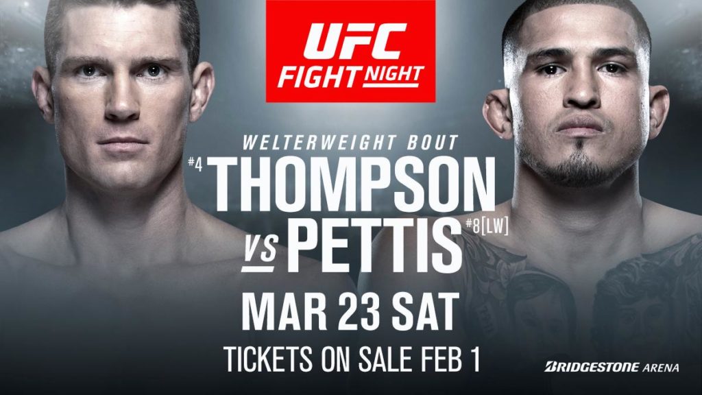 OFICJALNIE: Stephen Thompson vs. Anthony Pettis walką wieczoru UFC Nashville