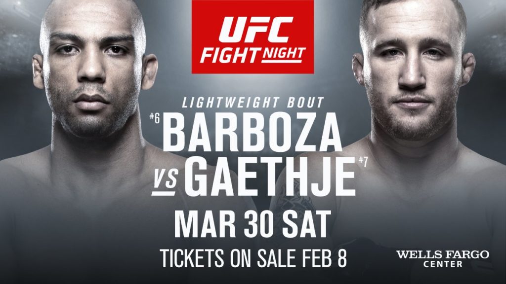 Oficjalnie: Edson Barboza vs. Justin Gaethje walką wieczoru gali UFC w Filadelfii