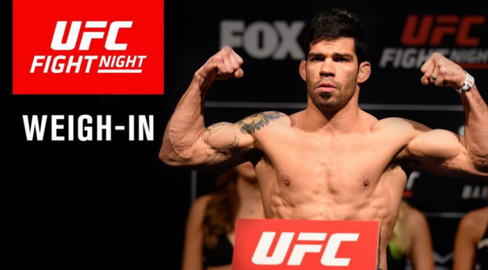 UFC Fight Night 144 Fortaleza ESPN +2 wyniki ważenia