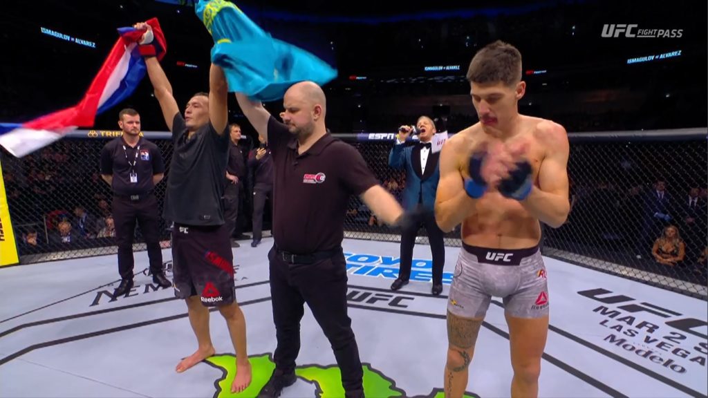 UFC Praga: Damir Ismagulov wypunktował Joela Alvareza w walce otwarcia