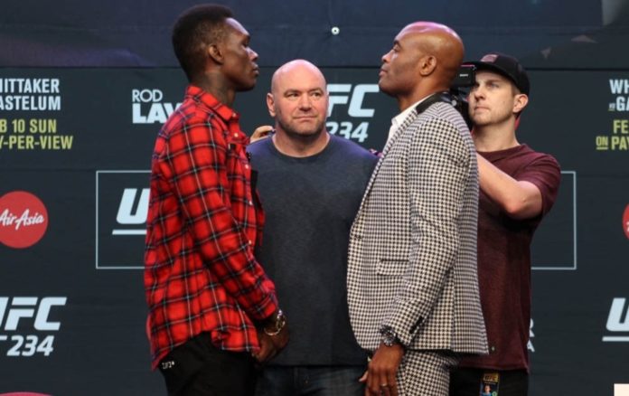 ufc 234 staredown